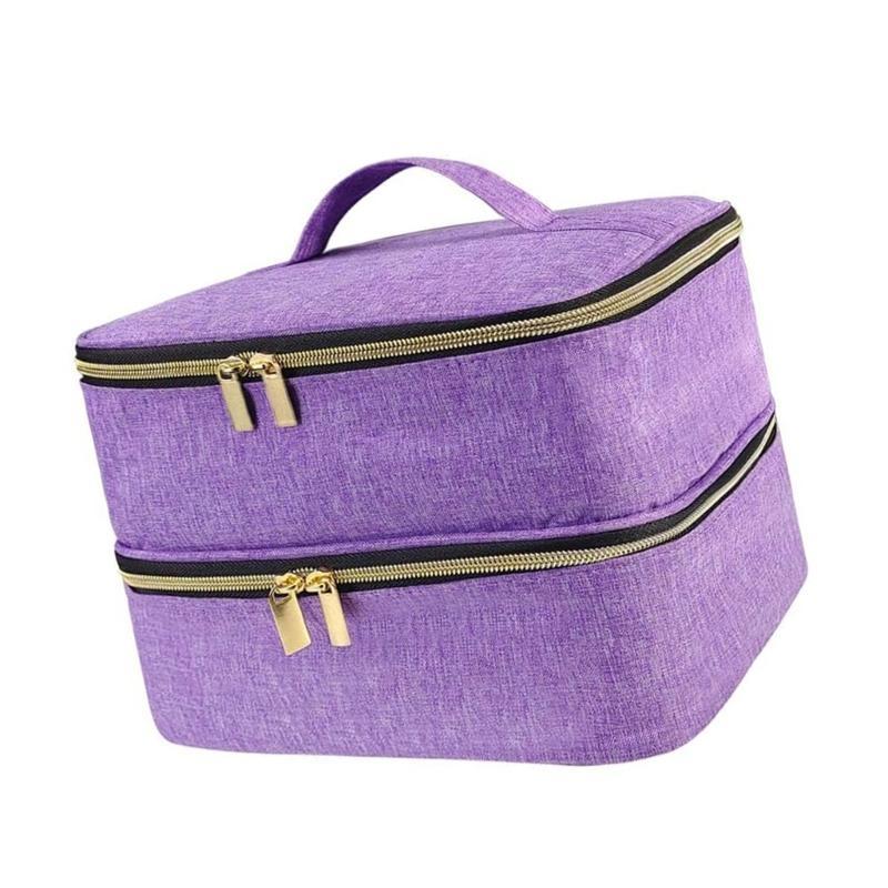  Dustproof Sewing Tool Storage Bag Crafting Storage Solution Double Layer Sewing Bag for Hobbyists and Artists