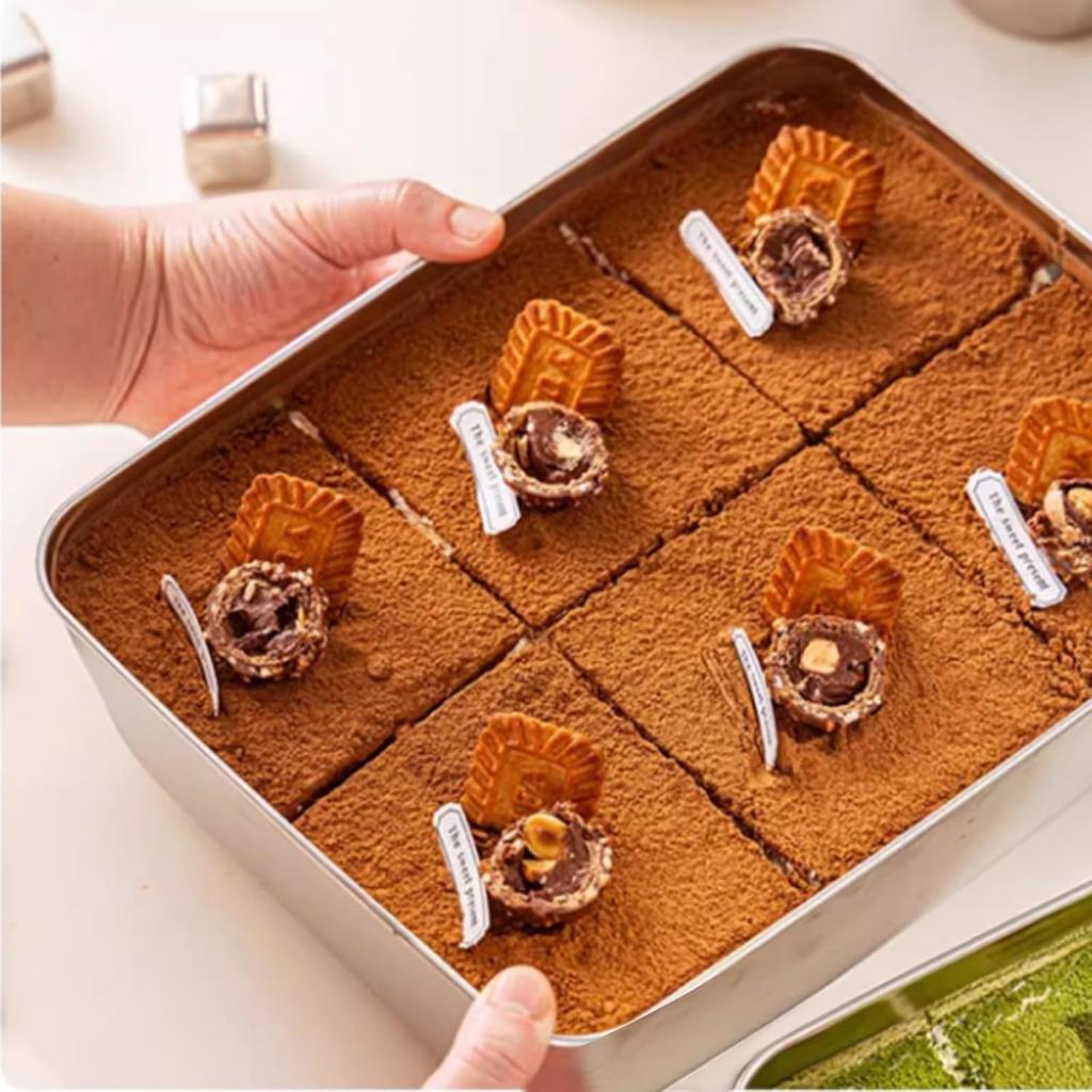 Stainless Steel Fresh-keeping Box with Sealed Lid Leak Proof Plastic Lid Airtight Storage Box Thicken Freezer Lunch Box Containe