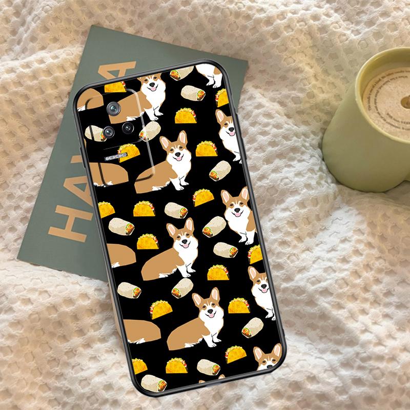 Cartoon Corgi Case For Xiaomi 14T 11T 12T 13T Pro 13 14 15 Ultra POCO X7 Pro X3 X5 X6 M6 F5 F6 Pro Cover