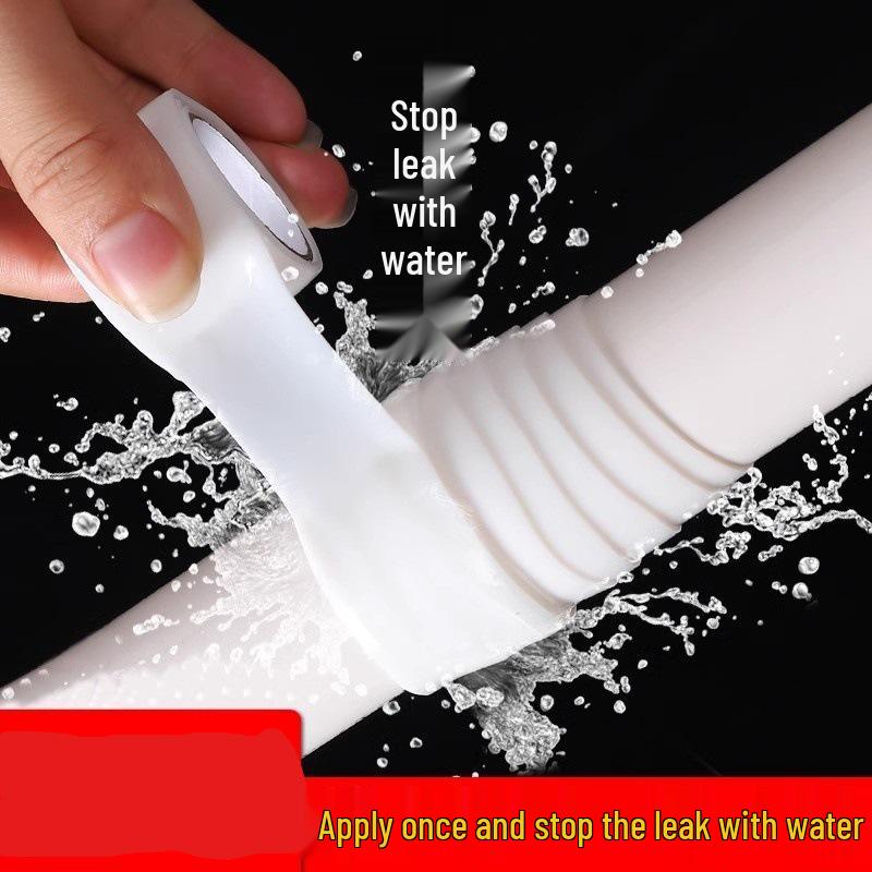 Bandă impermeabilă PVC pentru repararea conductelor - Rezistentă la presiune înaltă, Izolație puternică, PTFE pentru conducte de baie și de scurgere