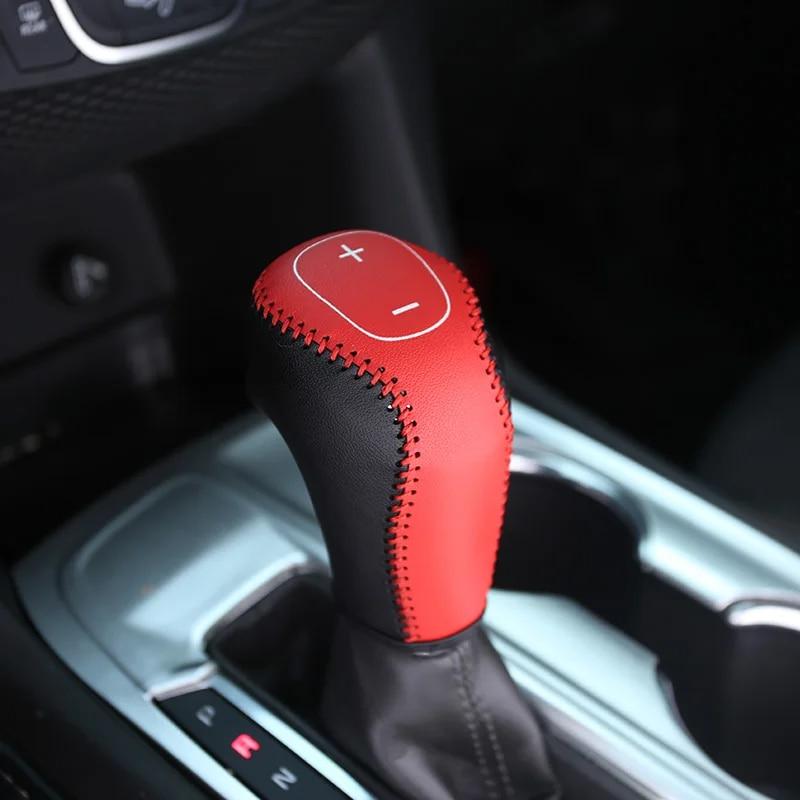 My Good Car Schutzhülle für Schaltknauf, Leder, Schwarz, für Chevrolet ChevyEquinox 2016–18, Zubehör