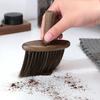 Nylon Espresso Machine Brush Walnut Wood Dust Clean Brush  Camera Lens