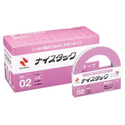 Стрічка Nichiban Nicetack Sticks and Easy to Peel 12 рулонів 10 мм x 18 мм, двостороння (Надійно вимкнено) NWBB-H10