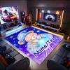 1PC Custom Name "Sleepy Bear Dreamscape" Theme Floor Mat Ideal for Living Room, Game Rooms, Office, Bedroom,Floor Mat Playful Design