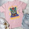 Day of The Dead Dia De Los Muertos Shirt Cat Sugar Skull Unisex Tshirt Floral and Animal Patterned Shirt Cotton Breathable Tee
