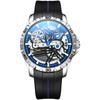 AILANG Top Luxury Brand Men Sport Waterproof Automatic Mechanical Watches Luminous Skeleton Men's Watch Silicone Strap Reloj