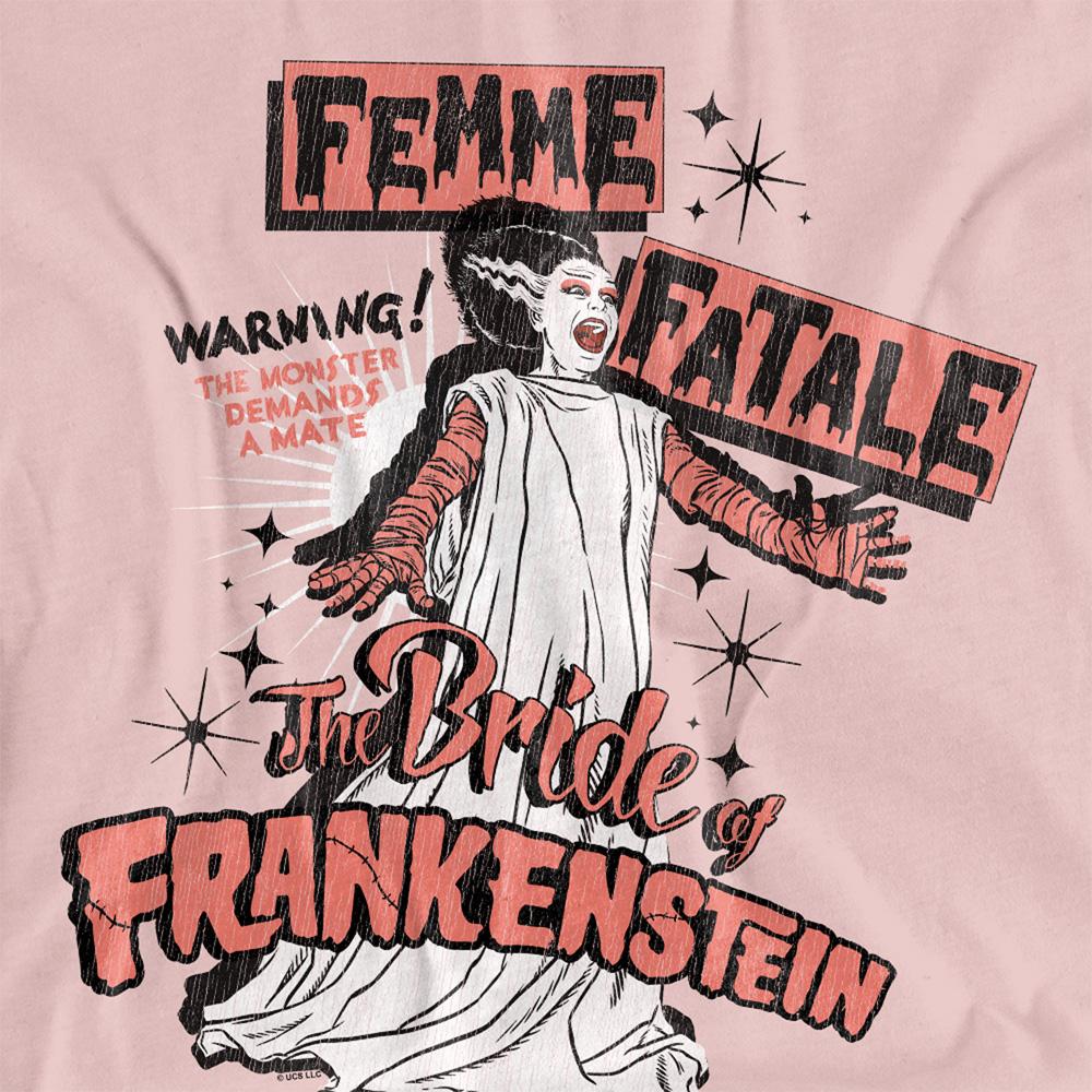 Universal Monsters Womens/Ladies Femme Fatale Bride Of Frankenstein T-Shirt