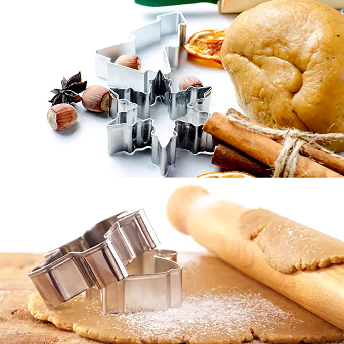 Molds, Cutters for Cakes, Cookies, Gingerbread, Christmas 10 Pcs