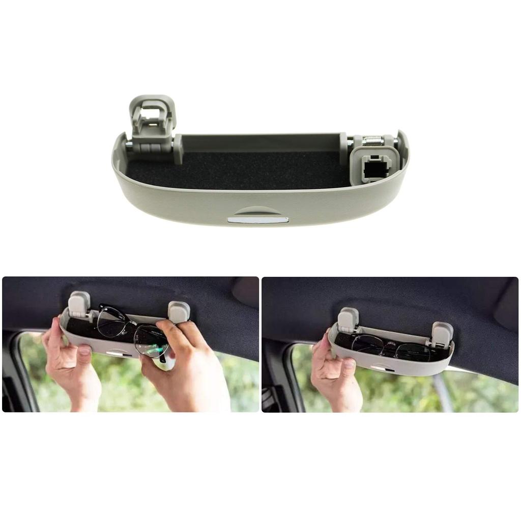 RUIYA Sonnenbrillen-Aufbewahrungskoffer für Honda RV und Civic Autoaufbewahrung ABS Stoßfest Sonnenbrillenetui mit Installationswerkzeughalter/Brillen