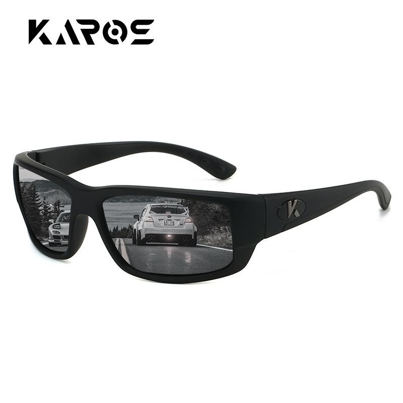 KAROS Polarized Sports Sunglasses UV400 Anti-UV Men Women Hiking Cycling Eyewear with Box Cloth Pouch YZ2028 4