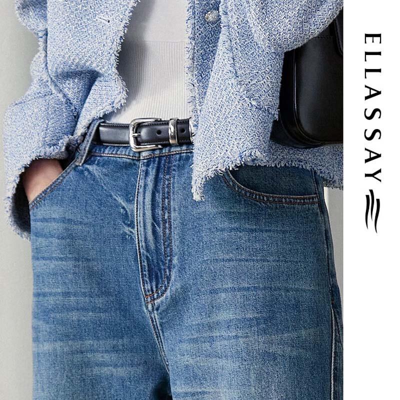 ELLASSAY Fashionable Wide-Leg Jeans