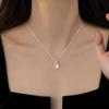 Chalcedony & 925 Sterling Silver Necklace - 2024 Trendy Light Luxury Choker for Women