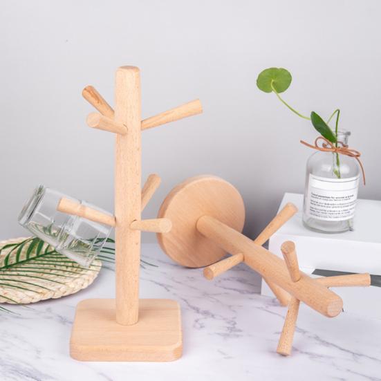 

Съемная подставка для кружки из массива дерева с 6 когтями, подставка для слива воды, подставка для хранения