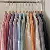 Solid Color Women Shirt Blouse Thin Female Loose Cardigan Summer Fashion Long Sleeve Top