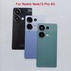 + Back Glass Battery Cover For Xiaomi Redmi Note 13 Pro 4G with Camera Lens Rear Housing Case Replacement & Adhesive