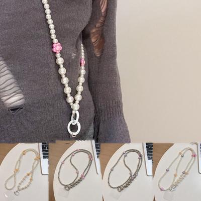 Blumenperlen Handy Lanyard Hängeseil Handy Halsriemen Lanyard-Patch