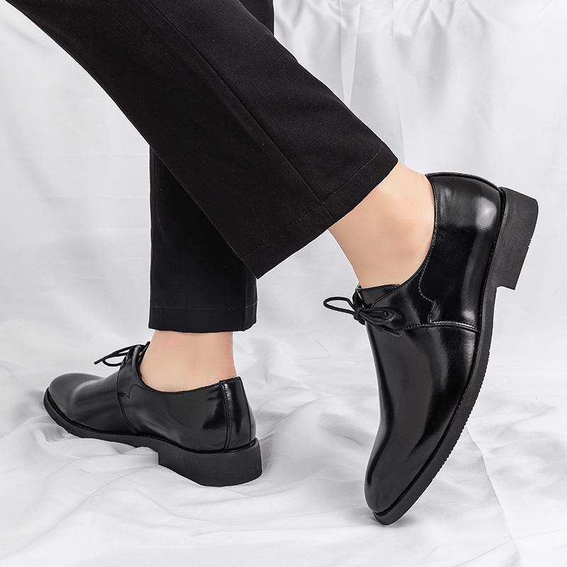 Fashion New Men's Solid-Color Belt Casual Shoe Are Comfortable And Classic Business Office Fair Dress Shoe Are Fashionable Wedding Shoes