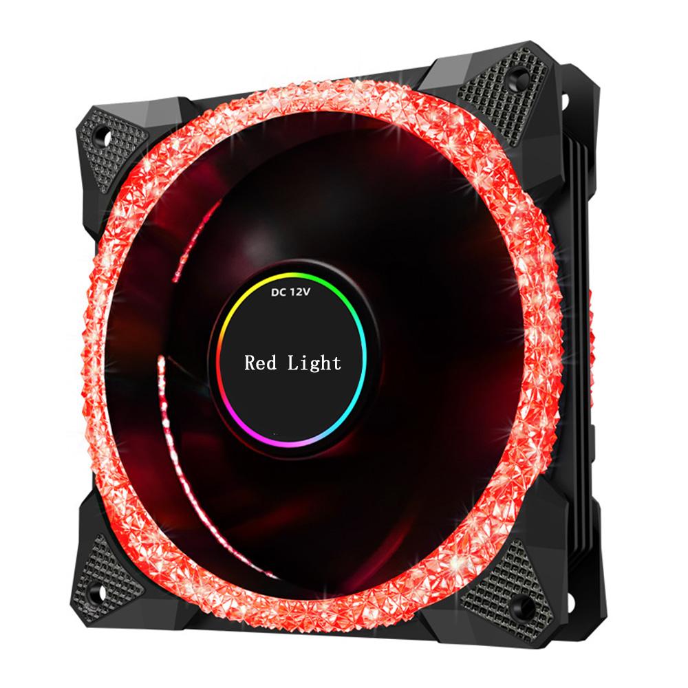 120mm LED Cooling Fan 12CM RGB Heatsink Rainbow Silent Fan Crushed Diamond PC Computer Case Fan Cooler Controller Dropshipping