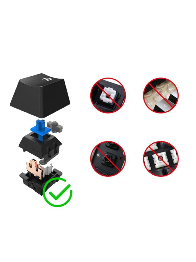 Height Keycaps for 108-Key 5-Side Dye Sublimation PBT Mechanical Keyboard Keycap Fit For 61 64 84 87 96 98 Keypad