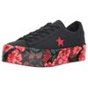 Converse One Star Ox Shoes Black/Red Women's 561766C
