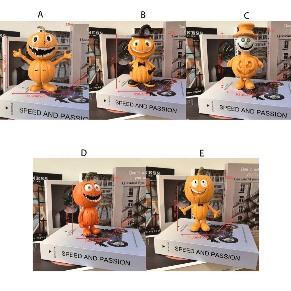 Resin Crafts Pumpkin Statue Cartoon Garden Halloween Pumpkin Halloween Pumpkin Ornaments  Desktop