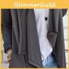 Cárdigan Casual de Punto de Algodón para Mujer con Abertura Delantera, Ajuste Holgado, Manga Larga, Top Versátil para el Armario