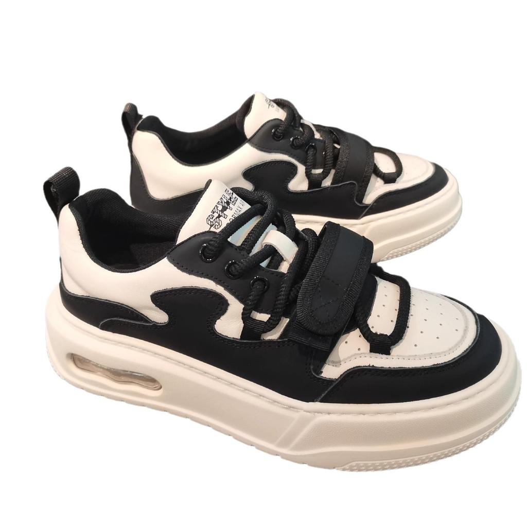 Men's 2025 autumn new trendy high value increase wear-resistant sports and leisure shoes campus students thick baseplate shoes