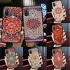 Persian Carpet Floral Pattern Case For Oppo A96 A76 A16 A15 A17 A52 A72 A54S A57S A58 A78 A98 A57 A77 A54 A74 A94 Cover