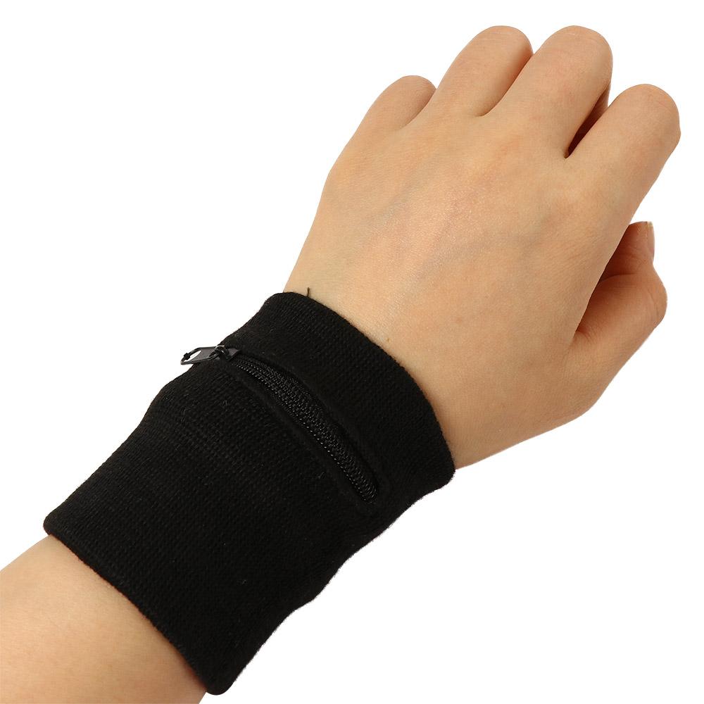Breathable Wrist Wallet Arm Band Bag Wrist Purse Bag Zipper Wrist Pouch Running Wristband