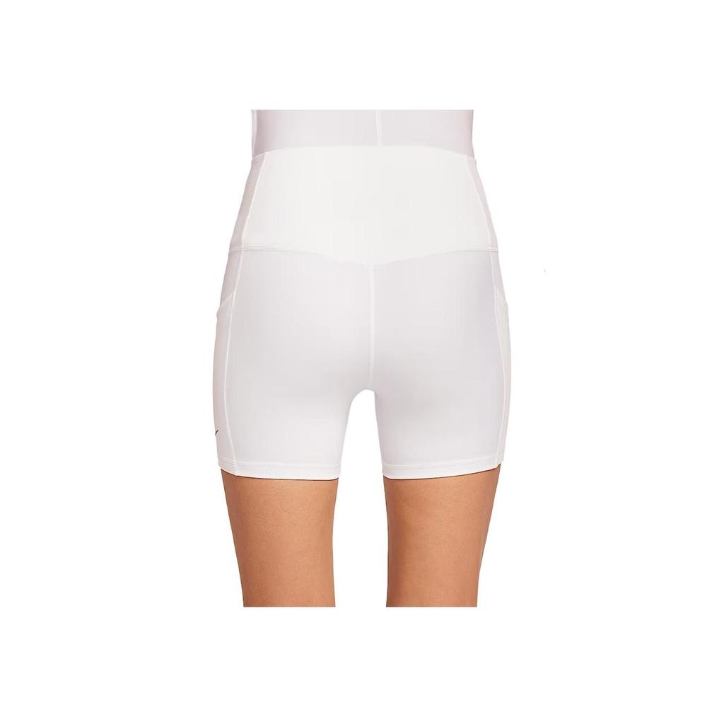 Nike Dri-Fit Court Comfortable Fashion Simple Versatile Solid Color Sports Shorts Women Shorts White FZ6678-101