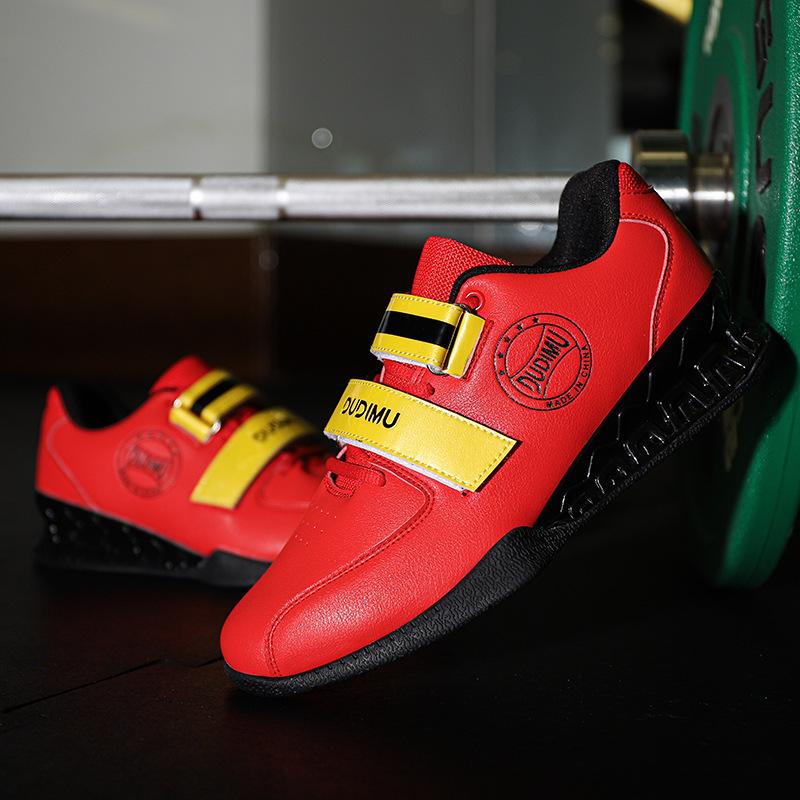 

Новые профессиональные кроссовки для приседаний мужские и женские для силовых тренировок, становой тяги, поддержки, обувь для тяжелой атлетики, для фитнеса в помещении, для комплексных тренировок, спортивная обувь 46 красный