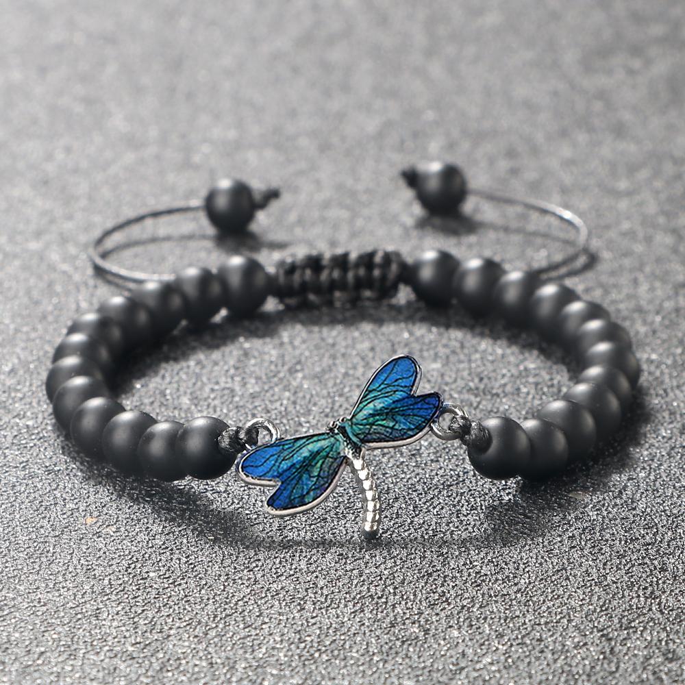 Blue Dragonfly Bracelet Light Blue Adjustable Chain For Women Teens Girls Cute Insect Animal Theme  Jewelry Gift Birthday
