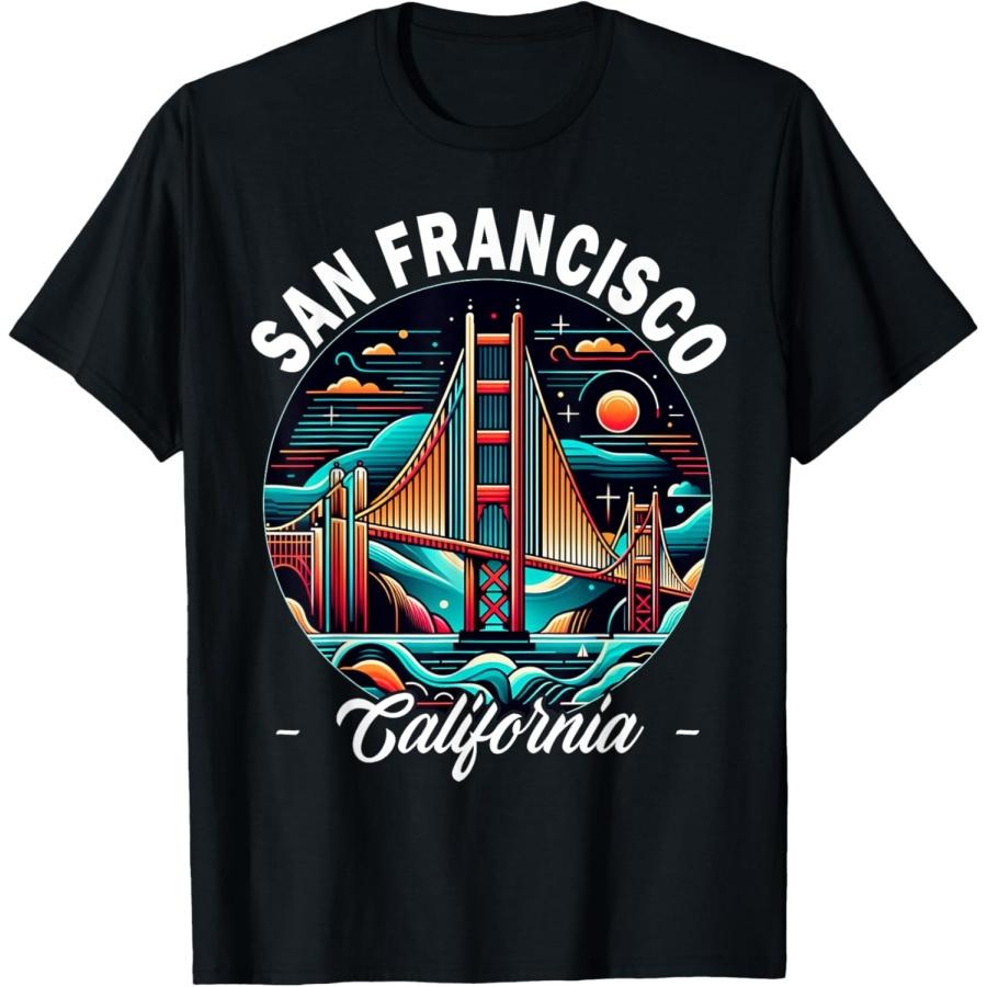 Golden Gate Bridge San Francisco California USA Golden Gate T-Shirt(6) S
