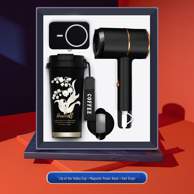 High-End Souvenir Gift Set: Custom Logo Coffee Mug & Power Bank