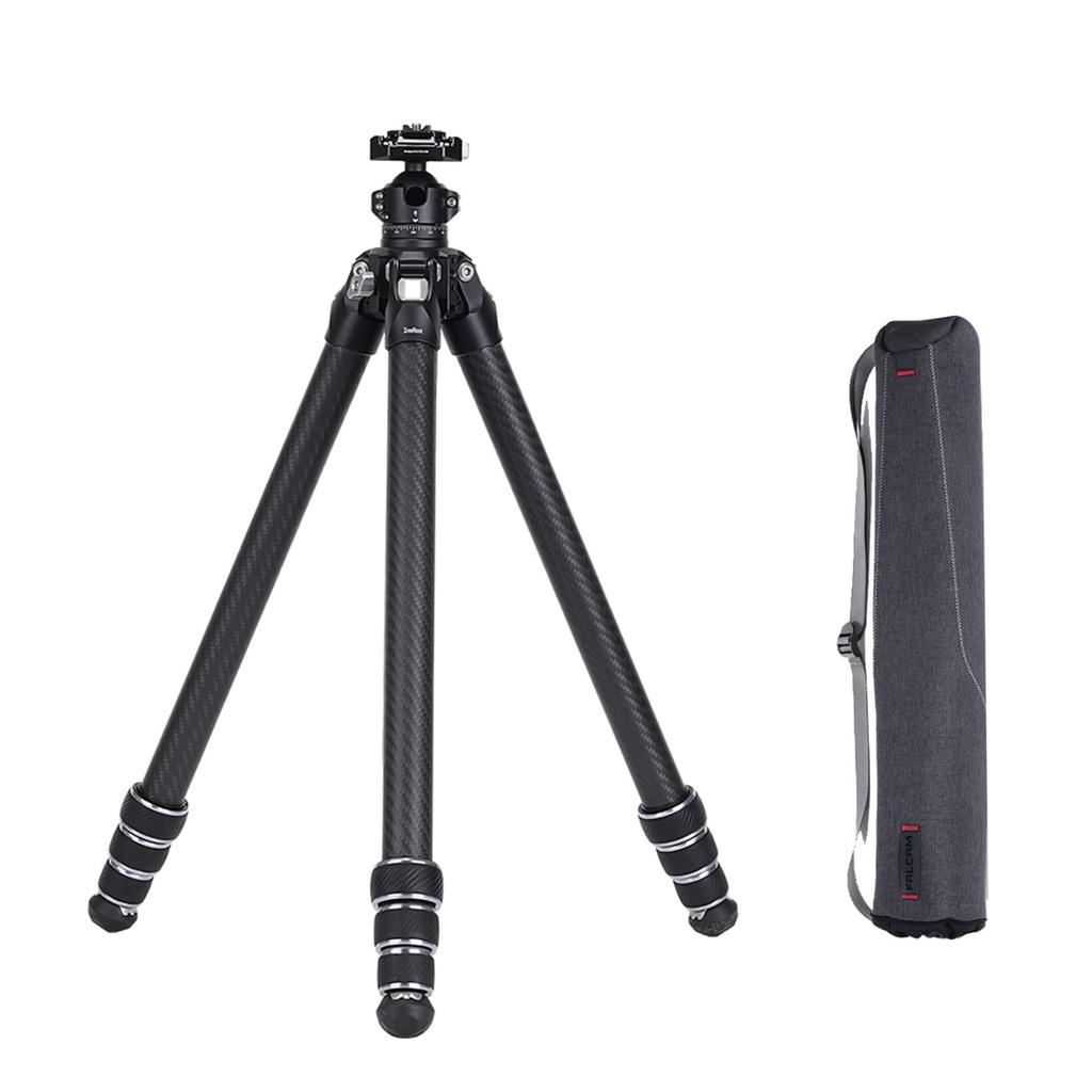 FALCAM TreeRoot QuickLock Lite Carbon Fiber Tripod with Ball and Compact Travel Tripod with 40kg Vertical Load Thick Legs for Cameras Head,