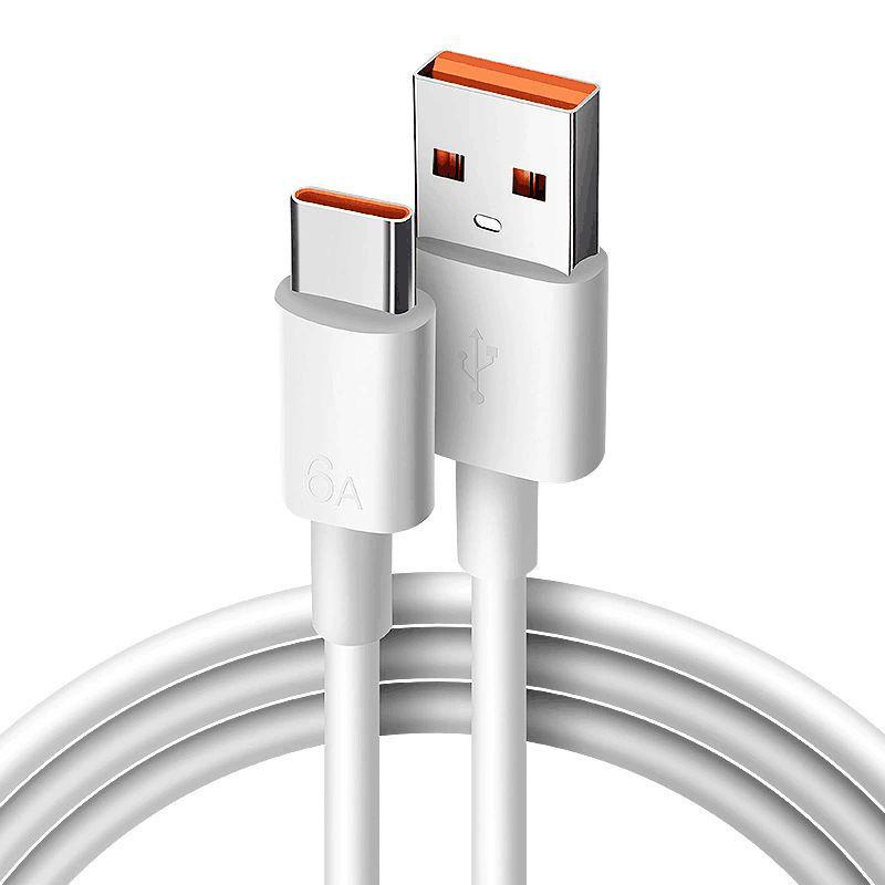 6A Fast Charging USB to Type-C Cable for Huawei P80/P30, Mate60, Honor 90