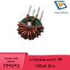 Common Mode Choke Inductor, Ring Type T9*5*3, Red Core, 0.7 Wire, 6 Parallel Turns, 100UH 6A