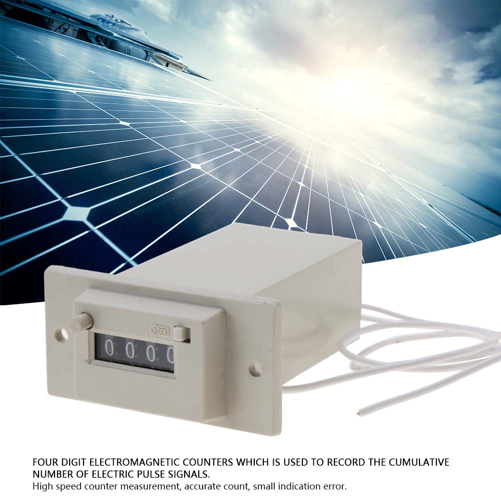 CSK4YKW 4 Digit Electromagnetic Counter AC 220V(#01)