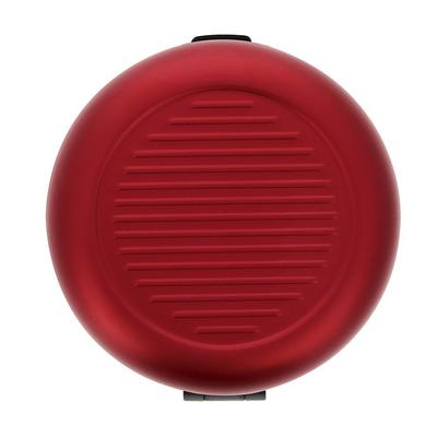 Coin Purse Made In France Aluminum Round Coin Case [ÖGON -DESIGNS-] [OGON] Men's (Red)