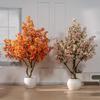 Large Artificial Bougainvillea Tree for Indoor Decoration - Potted Fake Cherry Blossom Plant Ornament