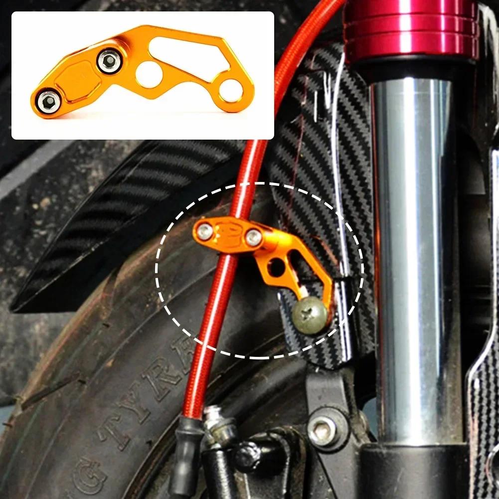 Universeller Motorrad Bremsleitungsklemmenclip Modifizierter Ölschlauch Bremsleitungsklemmenhalter Schutz Aluminiumlegierungsklemme Für Honda Yamaha Suzuki