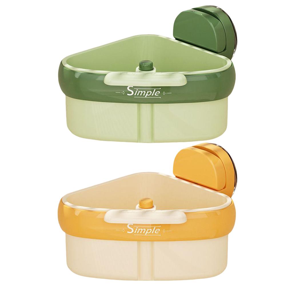 1-2PCS Suction Cup Sink Drain Basket Household Fruit Washing Filter Basket Kitchen Triangular Sink Strainer For Food Waste