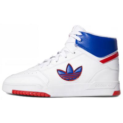 Originals Drop Step Non-Slip Durable High-Top Skate Shoes Unisex Skate Shoes White Blue FW2038