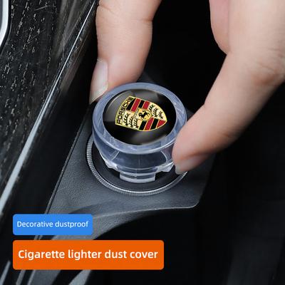 Car Cigarette Lighter Cover DustProof Decoration Cap For 911 718 Taycan Panamera Cayenne Macan Boxster Cayman Pajun 918