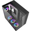 PC Case - Darkflash - TH285 Black - Mid Tower - ATX Form Factor - 4x120mm A-RGB - Black