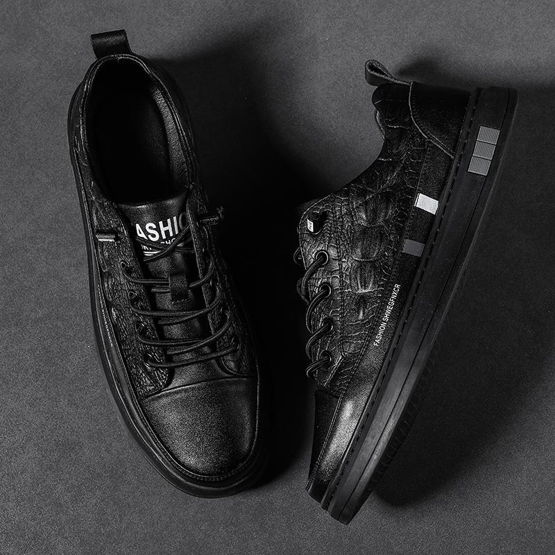 Schuhe Herren Slipper Leichte Lederschuhe Herren Mode Weiße Sneaker Weiche Bequeme Bootsschuhe Herren Sportschuhe Plateau