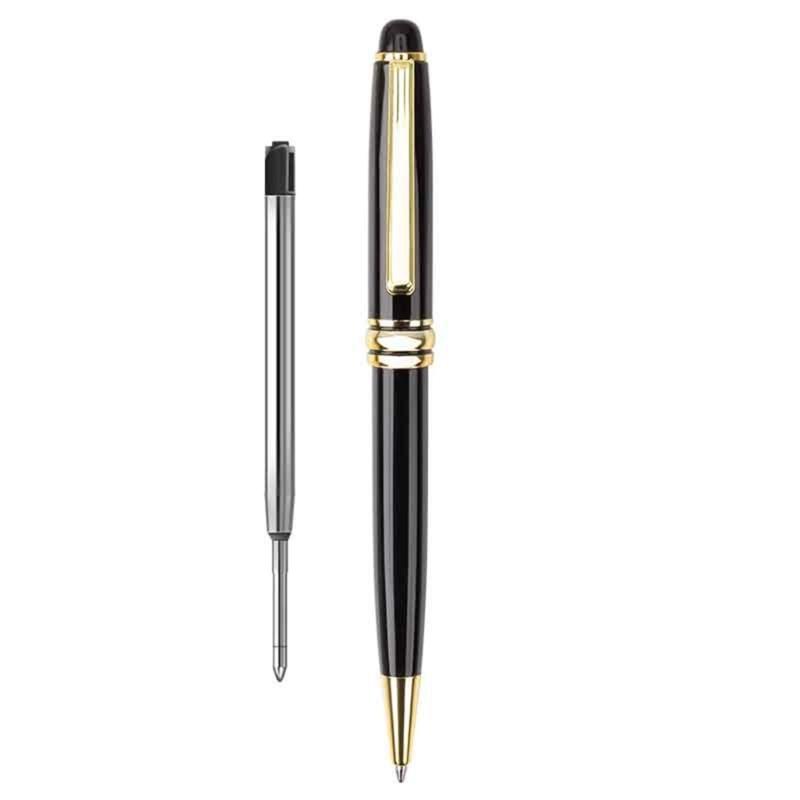 6x Black Ink Ballpoint Pen Journaling Pen Smooth Writing Pen Metal Signature Pen Stationery Supplies for Writing