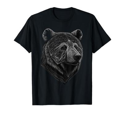 Orso animali selvatici arte stampa animale motivo animale orso T-Shirt