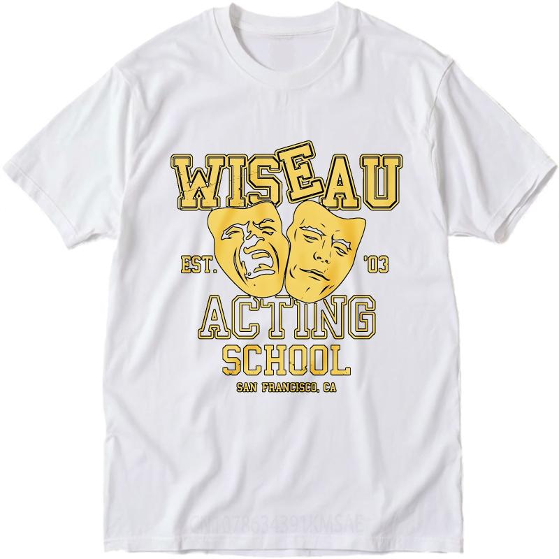 Graphic Summer Teenagers T Shirt Wiseau Acting School San Francisco California Short Sleeve Solid Color Crew Neck Top Tees