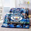 Manchester City Personalized Text Blanket Cozy Customizable Blanket Warmthful Decor Throw For Office Chair Bed Livingroom Office Four Seasons Universa